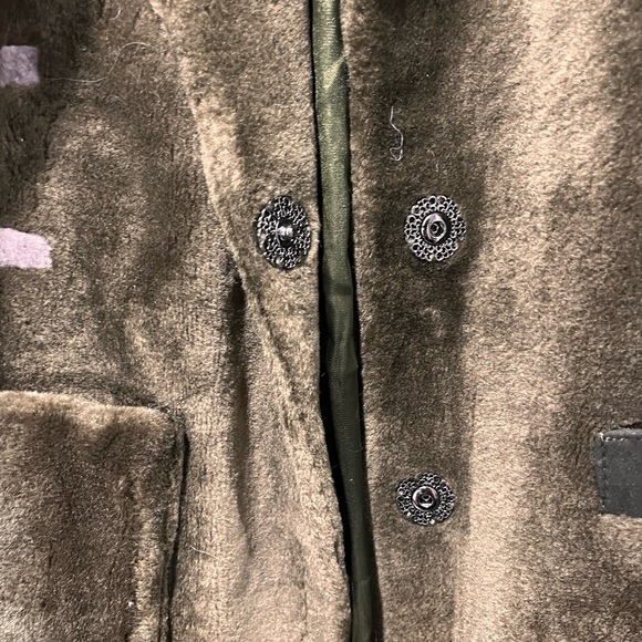 Lamb Fur Hunter Green Women’s Coat - Picture 3 of 9